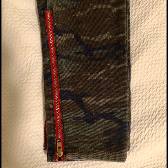 Etienne Marcel red zipper safari jeans - Picture 5 of 6